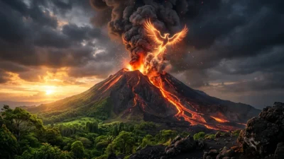 Volcano Eruption Symbolism